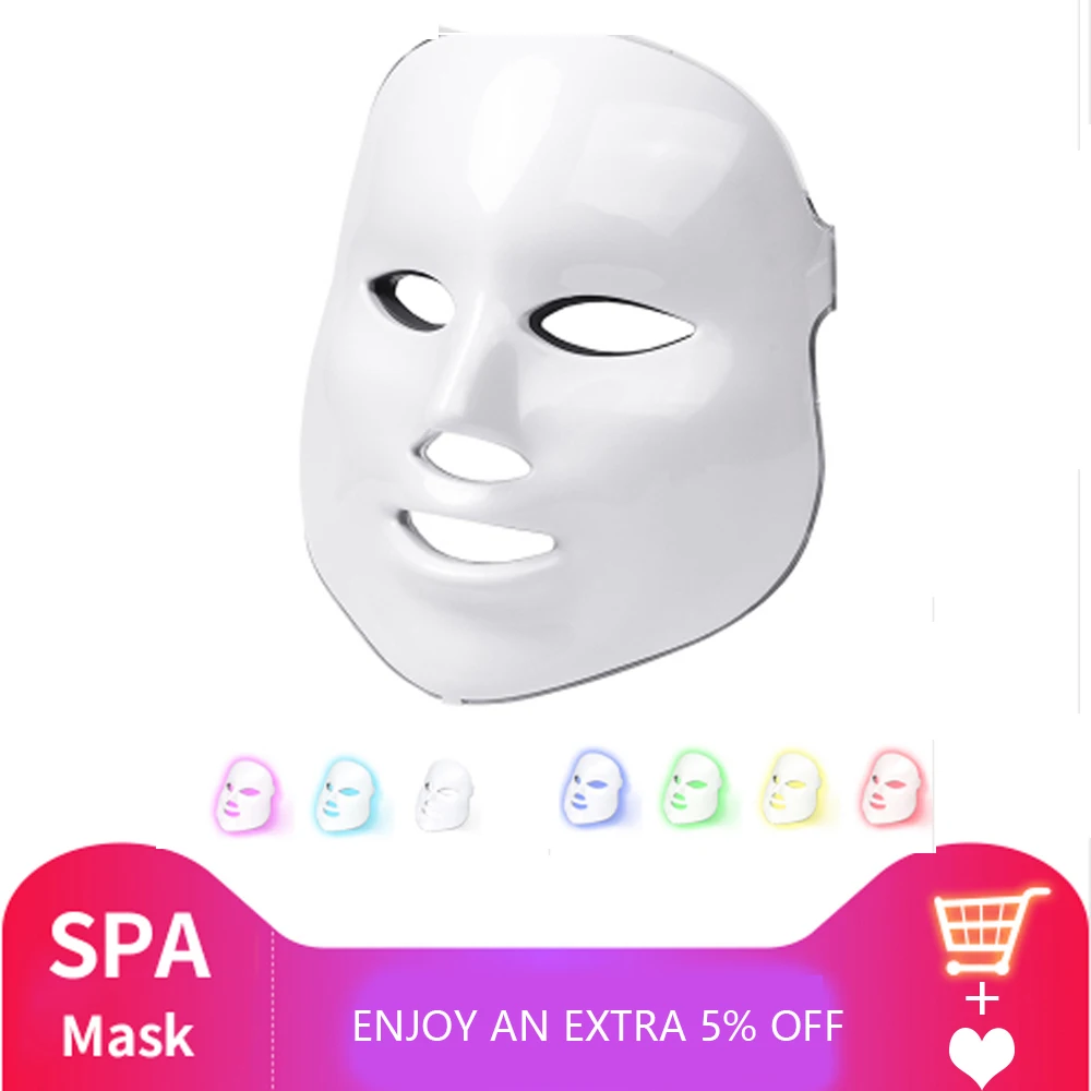 LISM тушь для ресниц Led 7 цветов маска лица светодиодная Корейская фотонная терапия