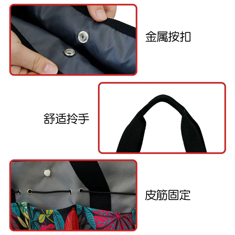 

Garden Tool bag Organizer Multifunctional Portable Tool Storage Green Oxford Wall Hanging Storage Bags Pockets for Home Garden