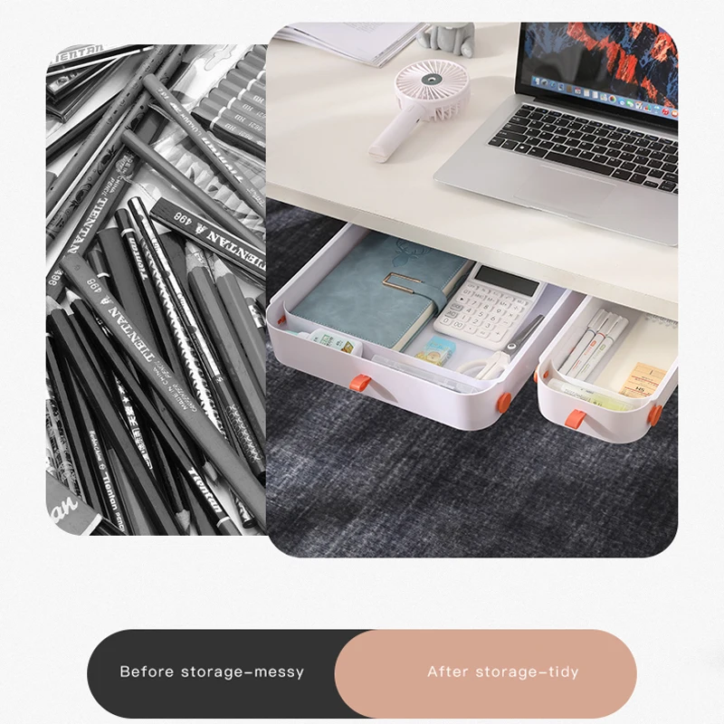 Самоклеящаяся подставка для карандашей настольный столик ящик хранения