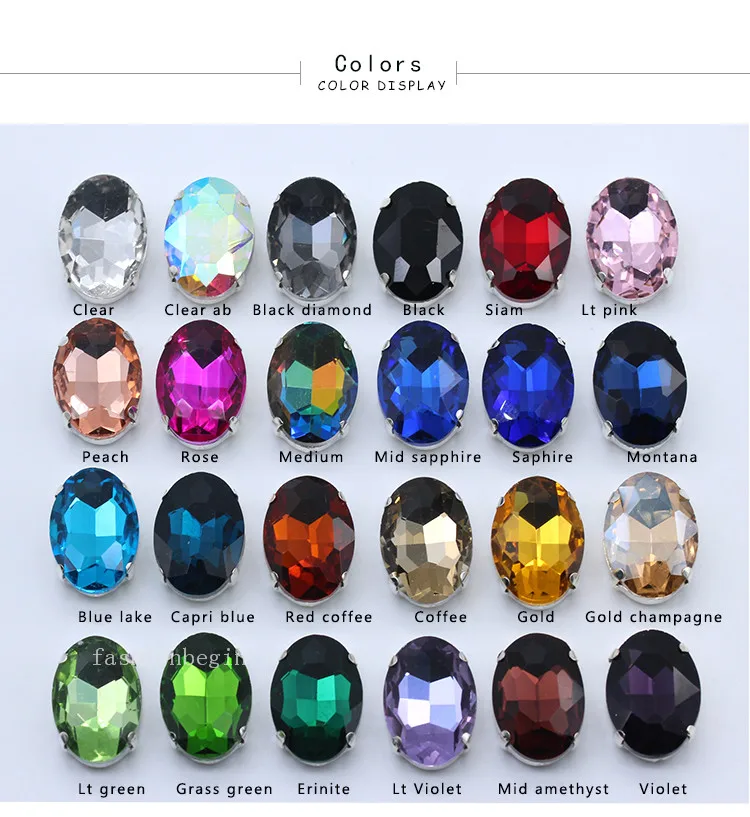 Овальные шарики для изготовления ювелирных изделий из хрустального стекла