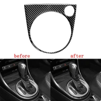 1pc new carbon fiber gear panel inner outer frame decorative stickers fit for volkswagen beetle 12 19 car styling accessories