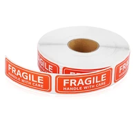 fragile label warning tape paper copper plate non drying glue self adhesive label stickers safety warning simple stickers