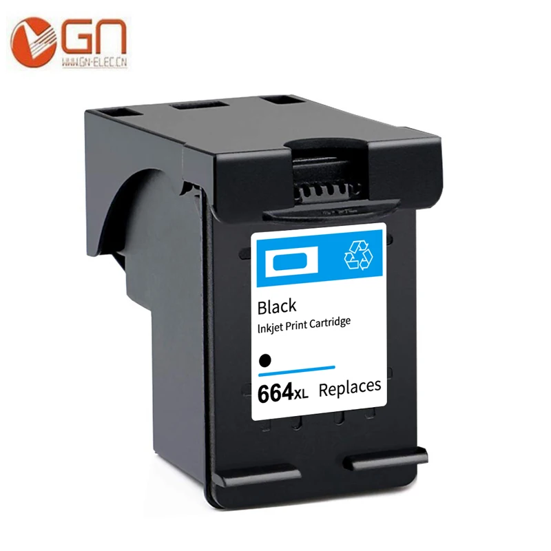 1BK GN 664XL сменный картридж для принтера для hp 664XL 664 для hp с чернилами hp DeskJet 1115 2135 3635 1118 2138 3636 3638 4536 4676 принтер - Цвет: 1BK