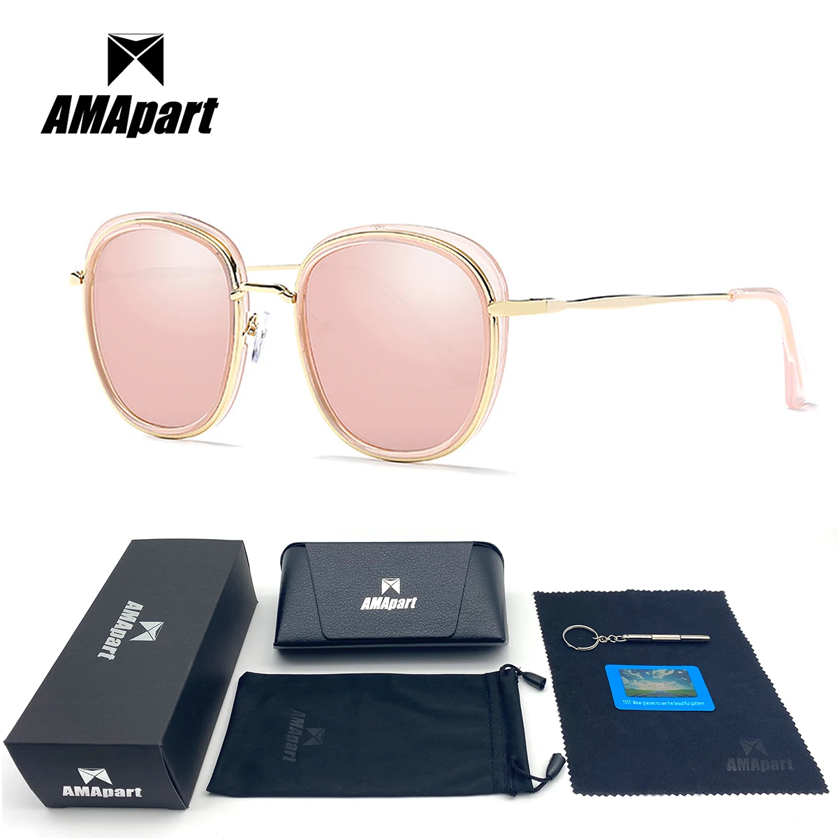 

AMApart High Quality Polarized Sunglasses For Men Women Driving Fishing Sports Outdoors UV400 Protection Anti-Glare