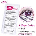 Fadvan A Форма индивидуальное наращивание ресниц профессиональный макияж кластер натуральные пушистые накладные ресницы 3D Искусственные норковые ресницы