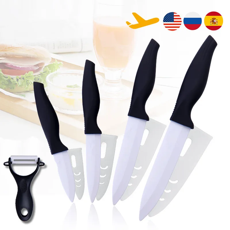 3 4 5 6 pollici utensili da cucina professionali Chef cucina Set di coltelli in ceramica pane verdure pesce carne coltelli