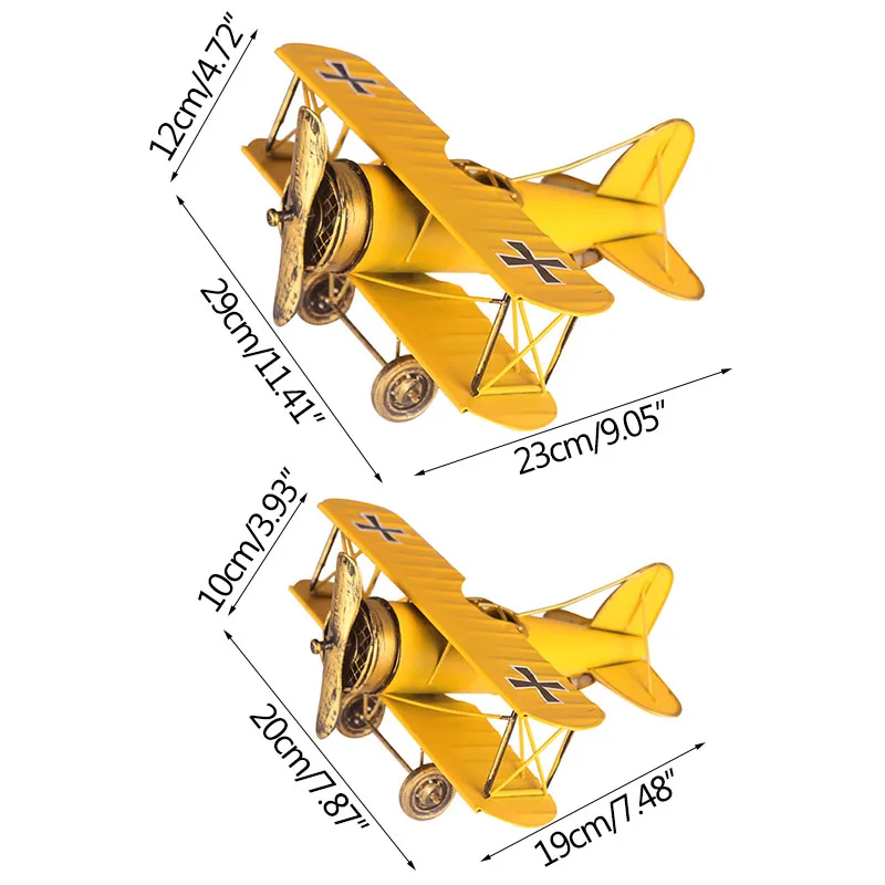 

Top Quality Metal Airplane Model Home Decoration Ornament Desktop Display Furnishings Photograph Props Children Toys Decoration