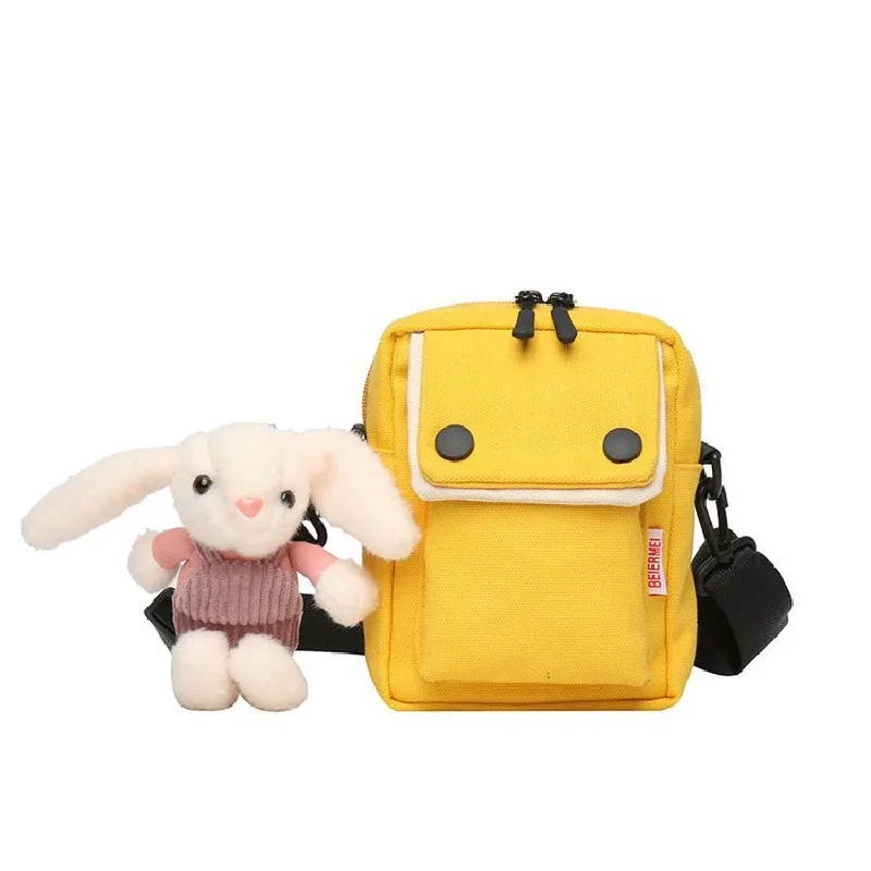 

Canvas bag women's messenger small bag 2021 new Japanese fashion Girl student shoulder bag