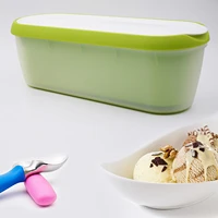 ice cream storage tubs rectangular reusable ice cream box double layer container mold with lid