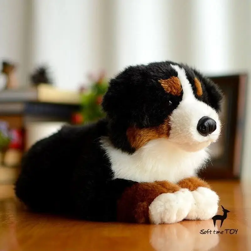 Soft Dogs Model Children's Birthday Gifts Real life Plush Bernese Mountain Doll Toy Present Shop | Игрушки и хобби