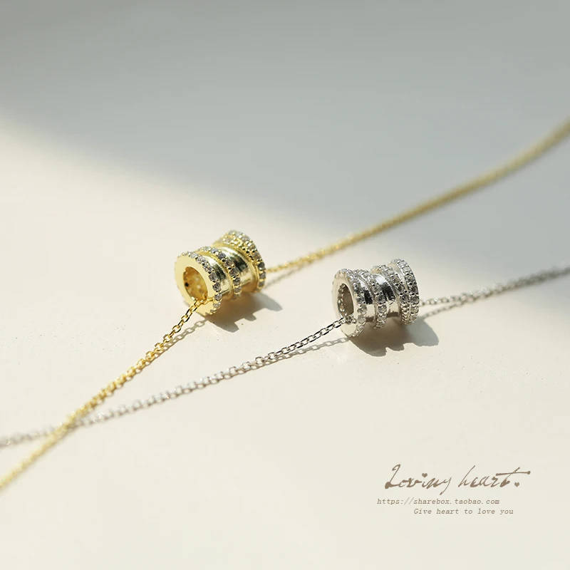 Оригинальное шикарное спиральное геометрическое эффектное ожерелье из