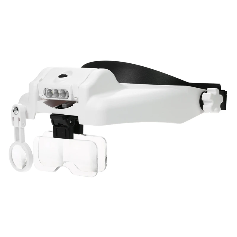 WSFS Горячая головная Лупа многофункциональная насадка увеличительное Led с 5x