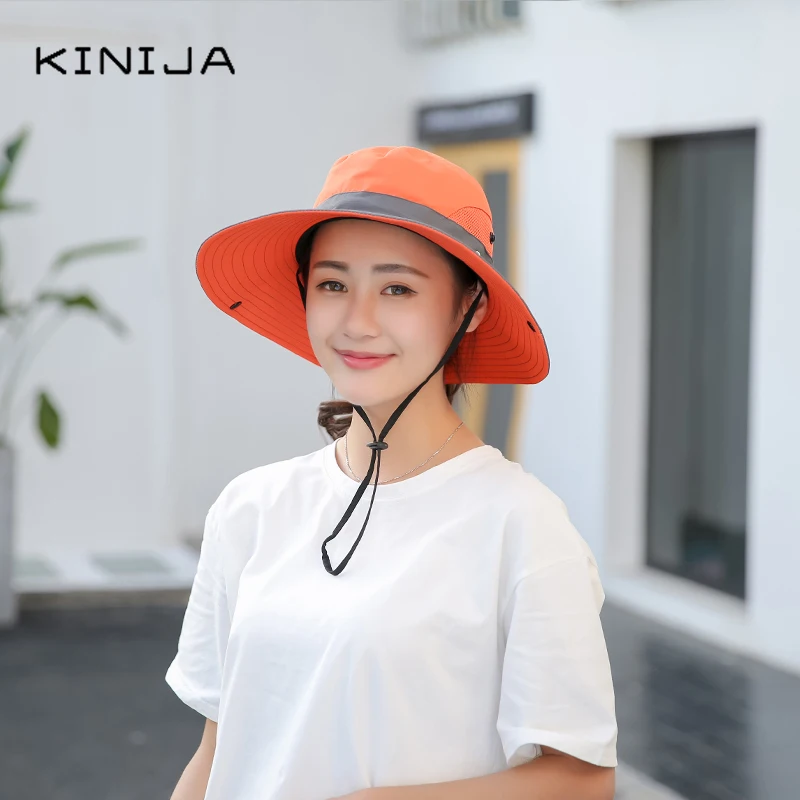 Летняя женская хлопковая солнцезащитная Кепка Солнцезащитная УФ шляпа для