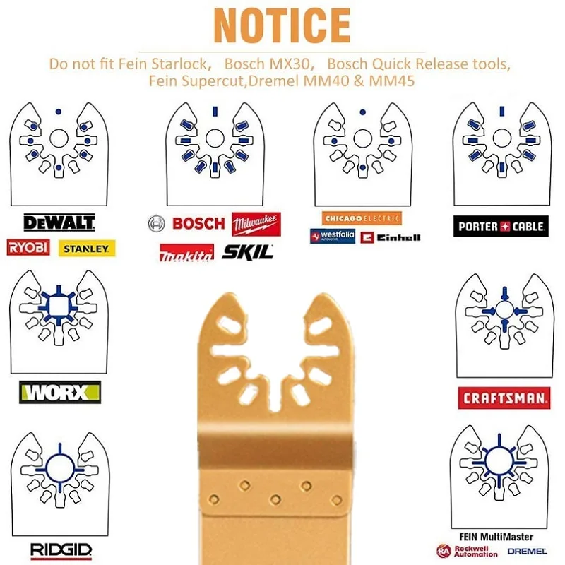 Универсальная осциллирующая алмазная пила быстросъемный инструмент для резки