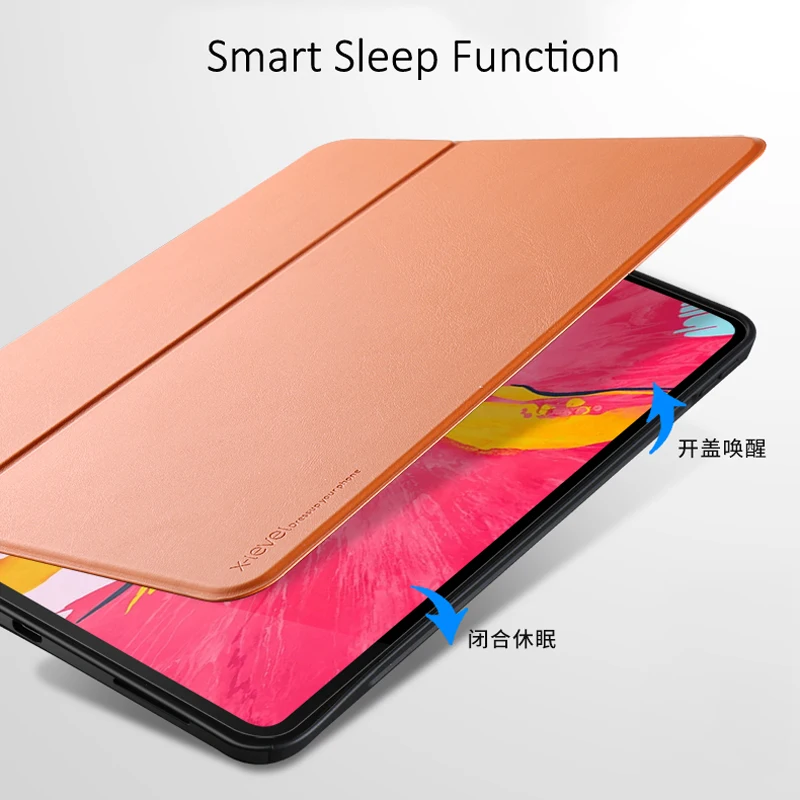 Для iPad Pro 12,9 чехол X-Level кожаный флип-чехол с умным сном и функцией подставки чехол для iPad Pro 12,9 чехол Funda