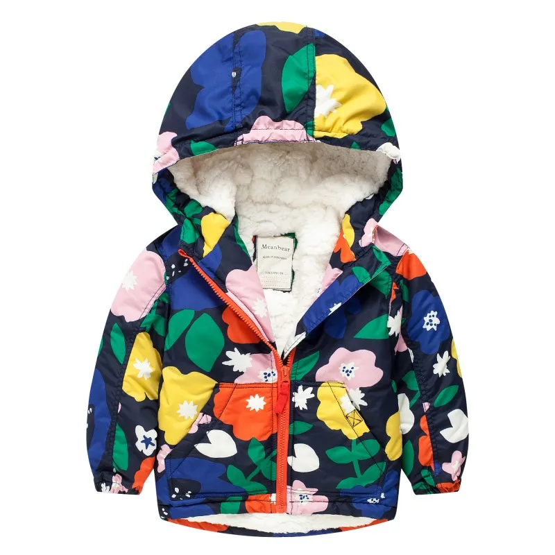2018 New Arrival Limited Full Private And Velvet With Thick Cotton-padded Jacket Baby Windbreaker Coat Clothes Charge | Детская одежда