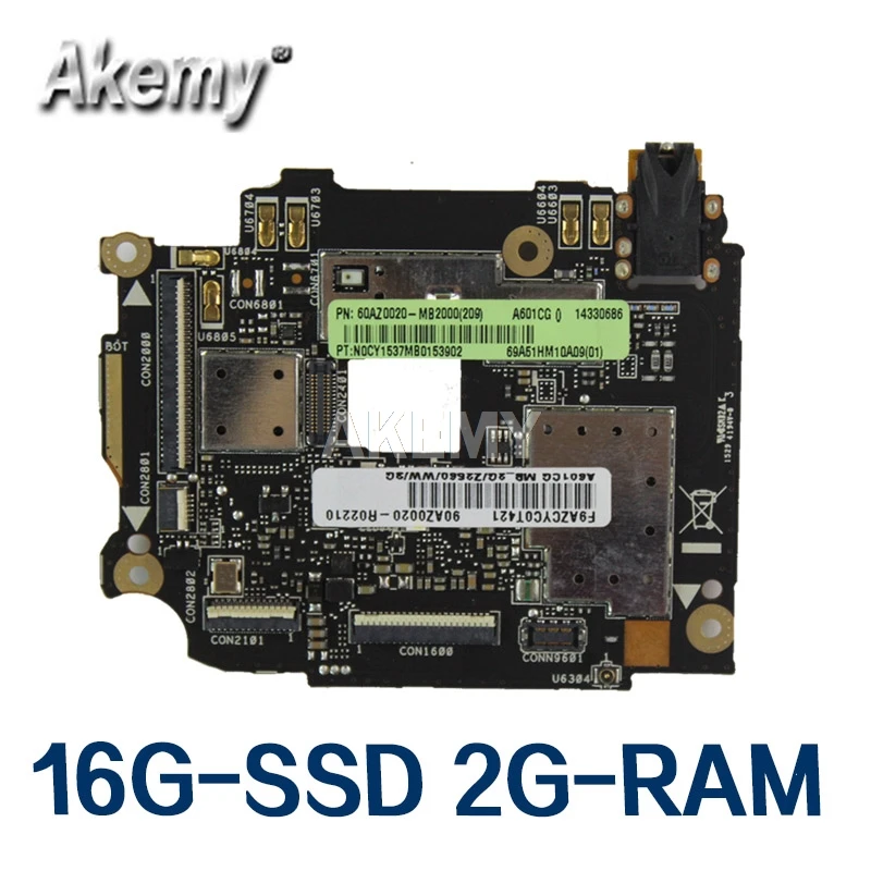 

Best Working Mainboard For Asus ZenFone 6 A601CG A600CG A600C A601C 8GB motherboard Mainboard Main board 16G-SSD 2G-RAM