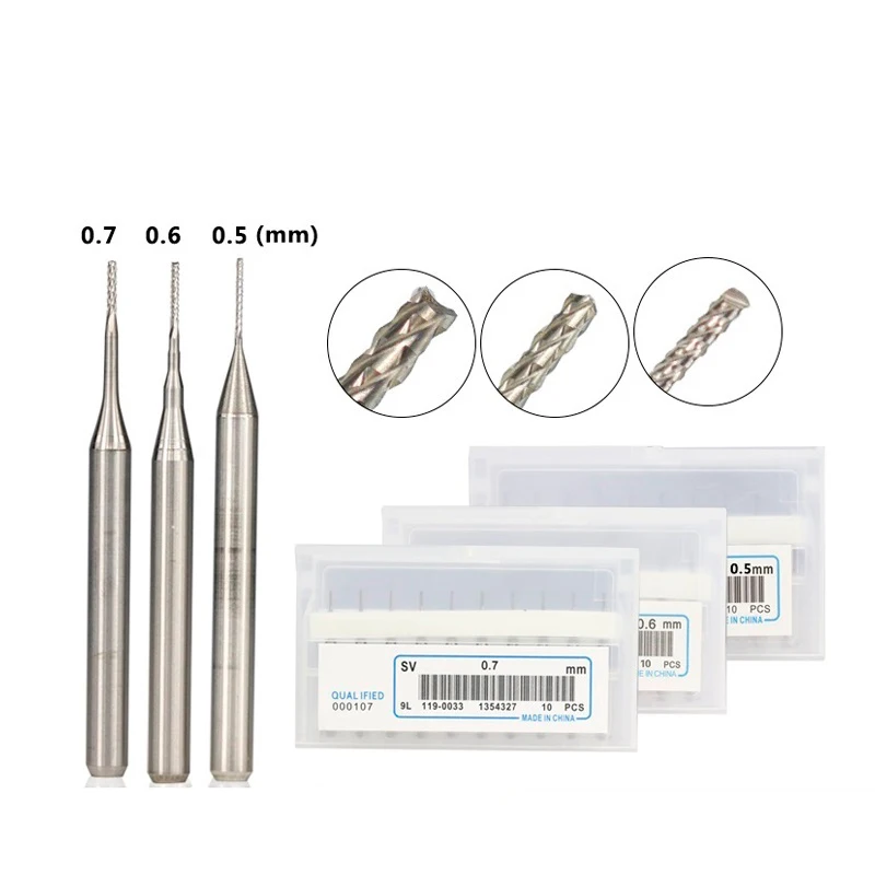 НАБОР КОНЦЕВЫХ ФРЕЗ типа кукурузы набор из 10 твердосплавных насадок 0 5 мм 6 7 3 175