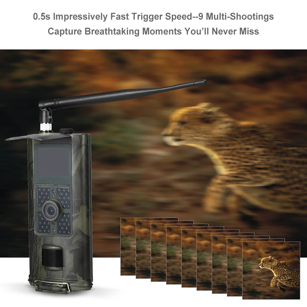 16MP 1080P 2G SMS фотоловушка gsm инфракрасная камера ночного видения для наблюдения в