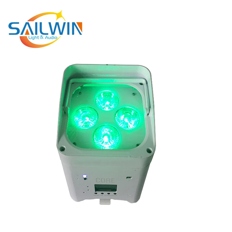 Sailwin 4x18 Вт RGBAW УФ перезаряжаемый аккумулятор WIFI мобильный умный светодиодный