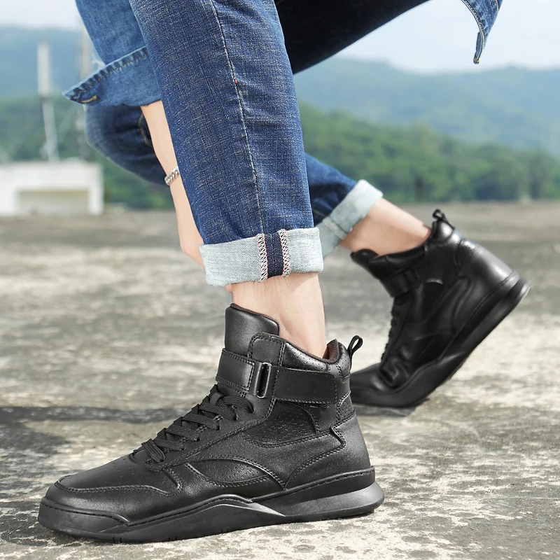 KATESEN/Мужская обувь модные кожаные мужские туфли с высоким берцем Роскошные