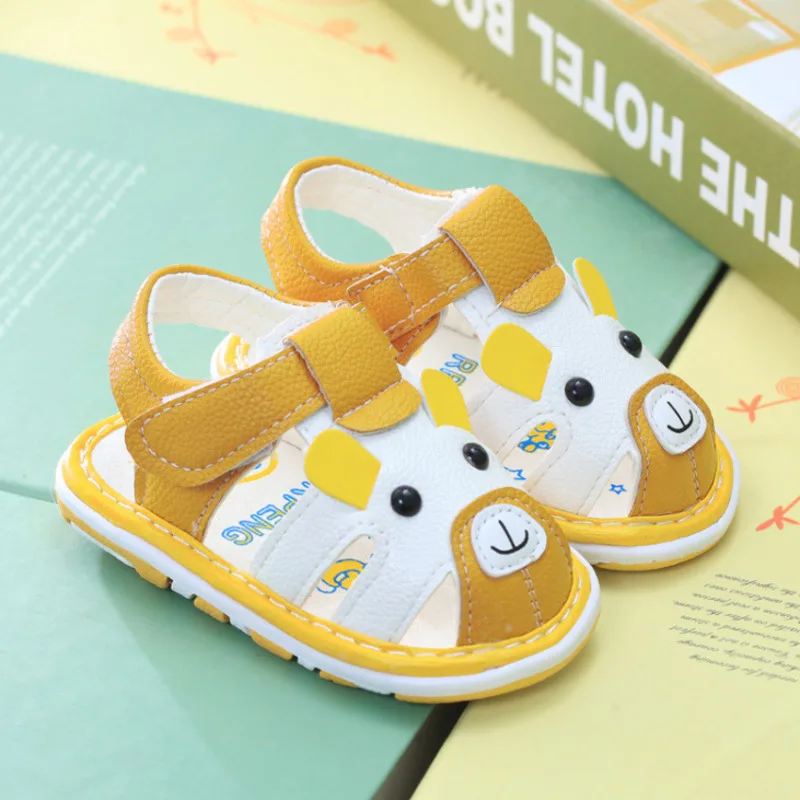 Double Star Baby Girl Shoes Casual Leather Flat Toddler Infant Sandals Comfortable Non-slip Kids Beach Breathable | Детская одежда и