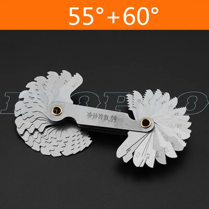 55 60 degree Радиус шаблон R Калибр R1-6.5 7-14,5 15-25 26-80 радиус gage пластина филе gaug внешние внутренние вогнутые выпуклые измерительные инструменты - Цвет: 55 60 degree
