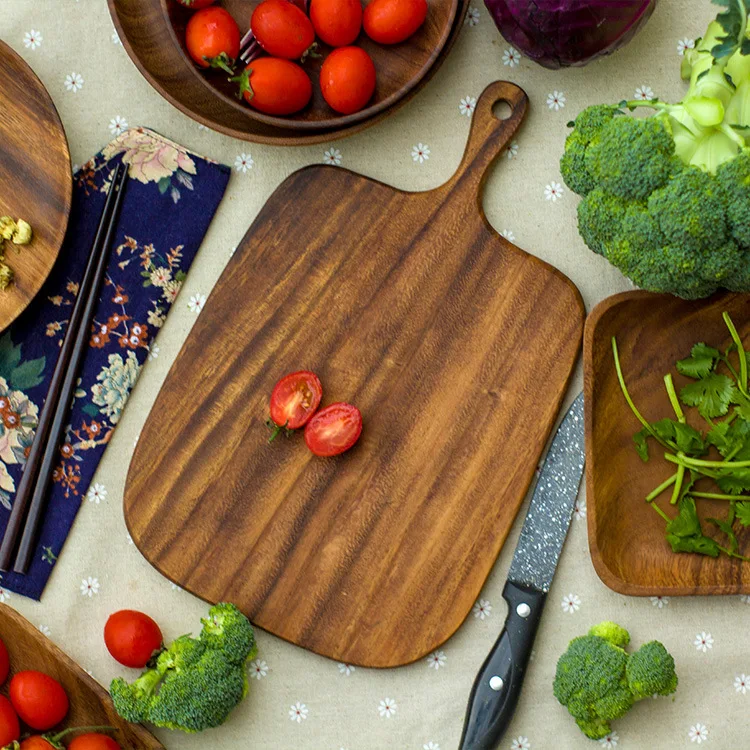 

Black Walnut Solid Chopping Boards Wood Tray Pizza Board Cutting Board Kitchen Baking Utensils Bread Board Fruit Sticky Board