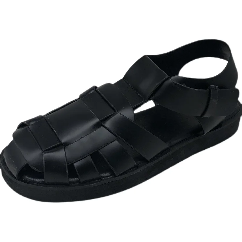 

Sandals For Women Girl Outfit Outdoor Shoes Slip On Weave Rome Mules Cross Flat Low Heel Summer Casual QIWN 1269203