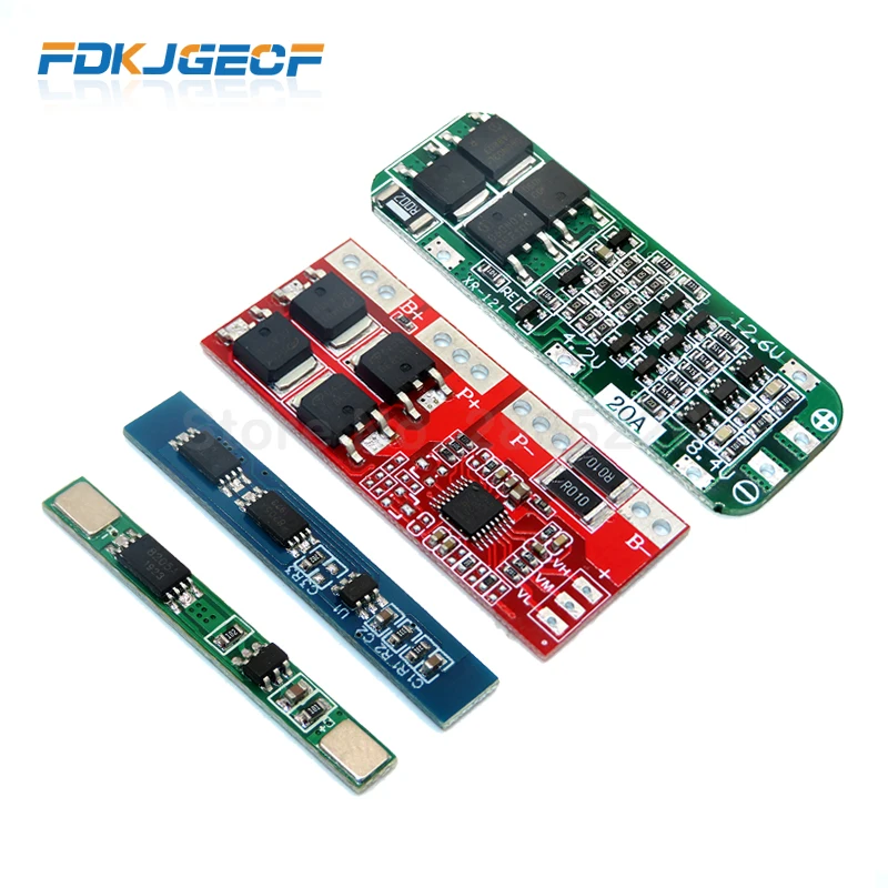Плата защиты печатной платы для литий ионных батарей 1S 2S 3S 3 А 20 30 18650 зарядное