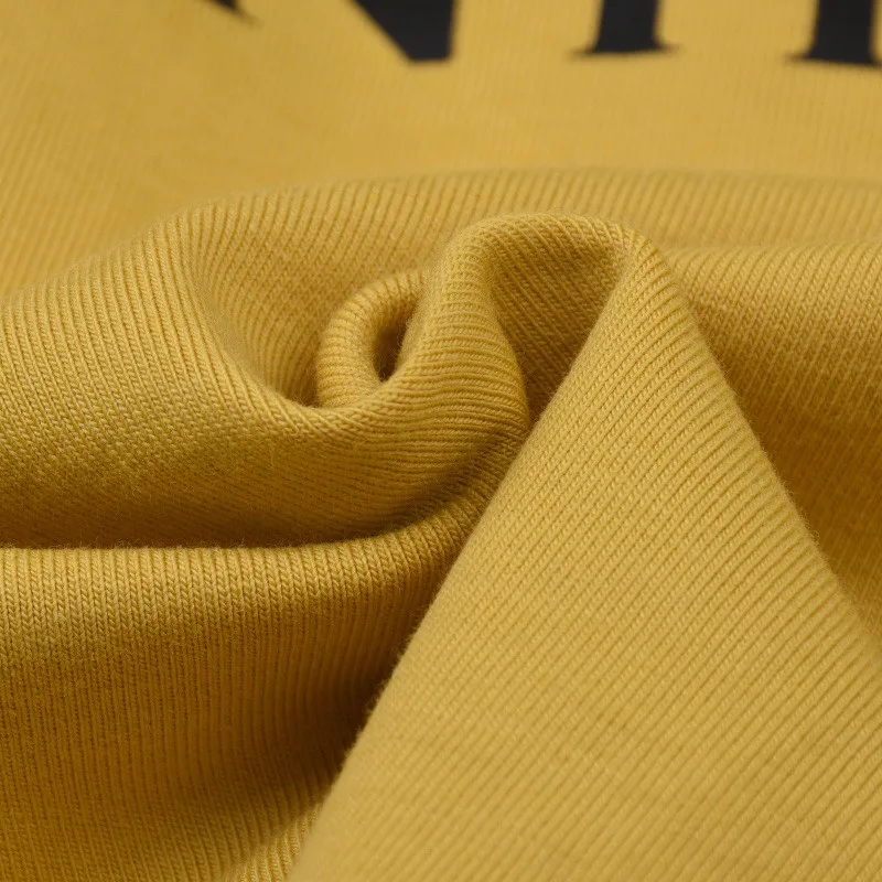 Shellsuning футболка с длинным рукавом для женщин 2020 желтый короткий топ принтом букв