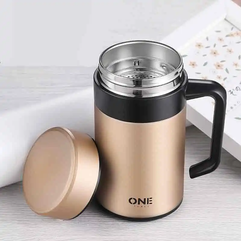 400 мл кофейная кружка чайная чашка для чая Термокружка стеклянная с ручкой