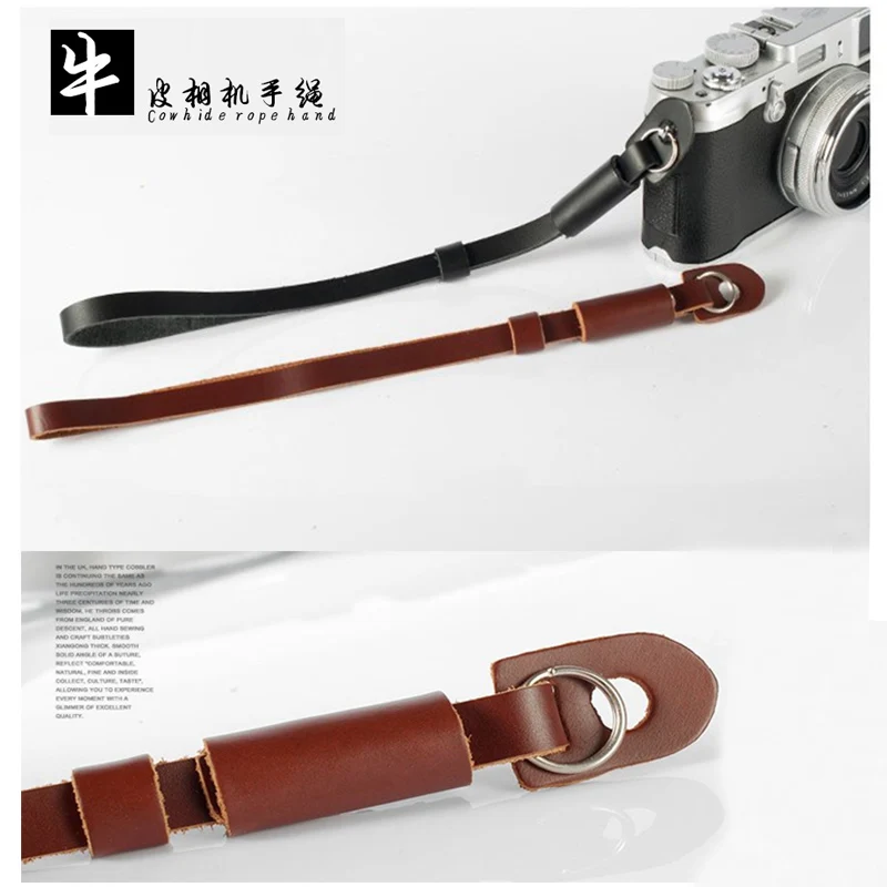 10 шт натуральная кожа Универсальный наручный ремешок для камеры ремень SONY Nikon Canon