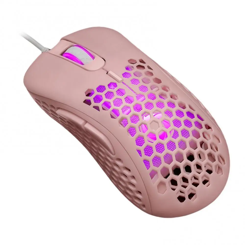 

Hollow Out Honeycomb Wired Colorful Backlight Gaming Mouse for Desktop/Laptop