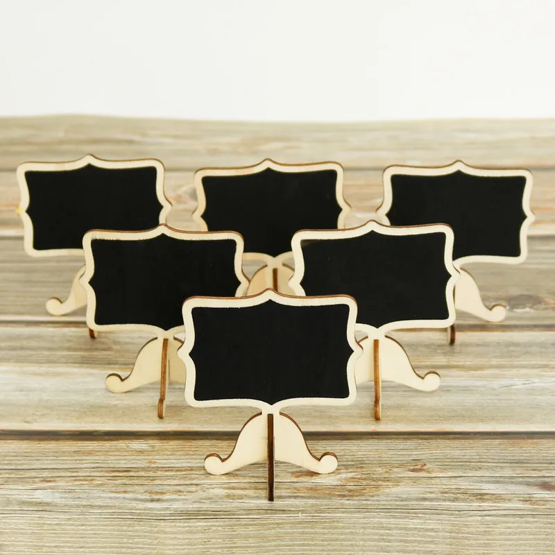 10 комплектов мини деревянной доске сообщений карты вечерние стол для визитной