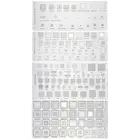 4 шт. Универсальный трафарет BGA для MTK MSM Samsung Huawei Xiaomi iPad CPU RAM PM Power IC Reball Pin BGA прямой нагрев шаблон