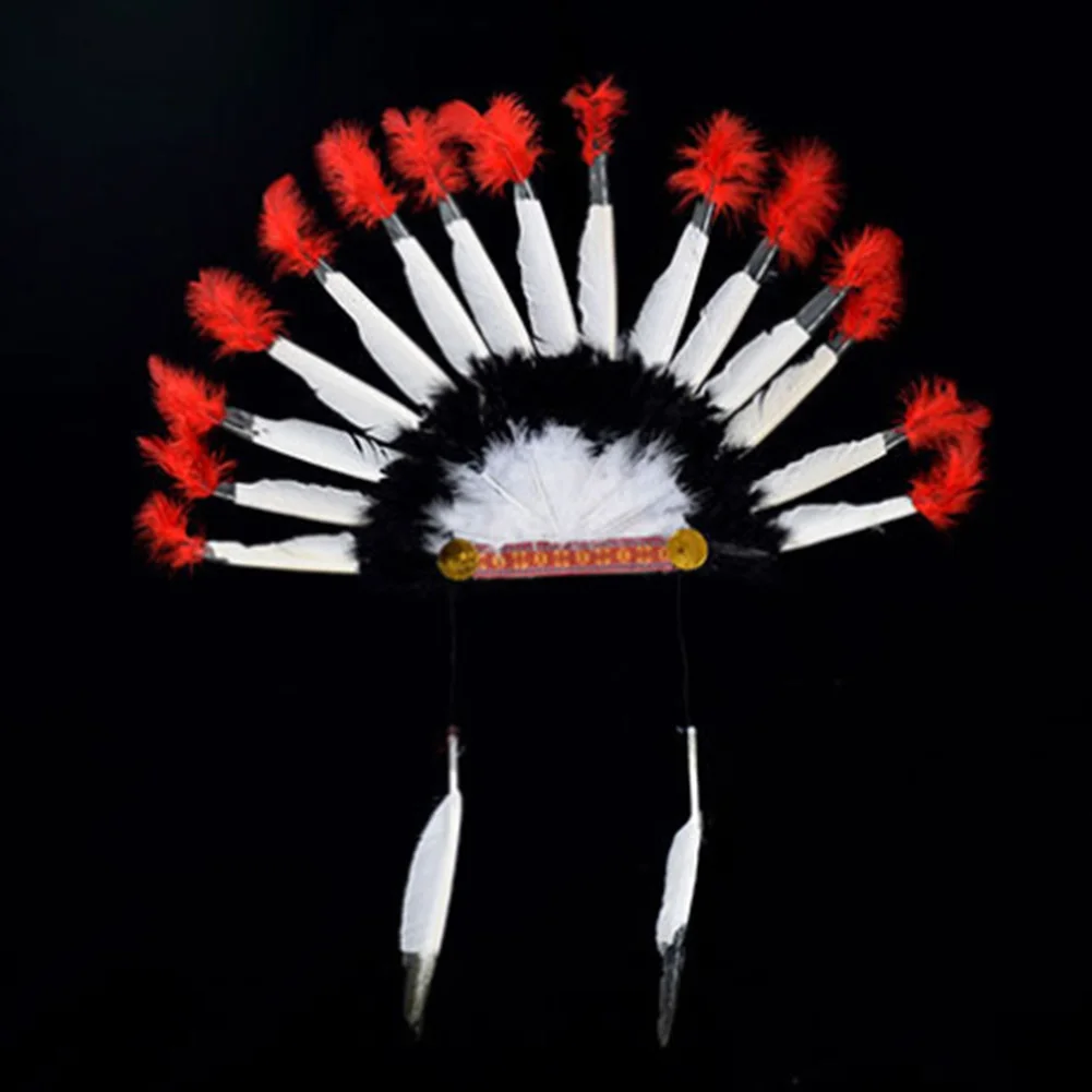 Косплей Реквизит перо головной убор индийский главный герой шляпа Хэллоуин