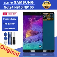 original 5 5 lcd display for samsung galaxy note4 n910 n910c n910a lcd screen touch digitizer assembly for galaxy note4 display