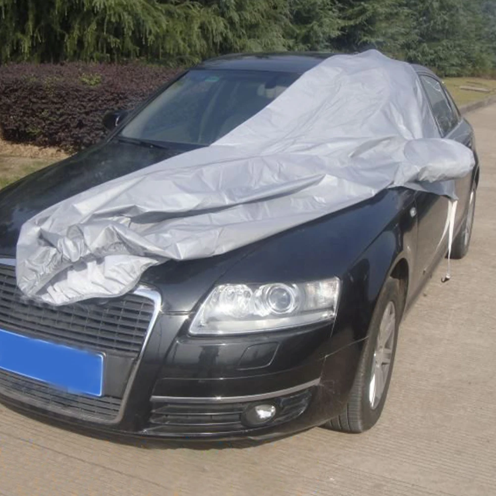 

Waterproof Sun Shade Car Cover Windshield Dustproof Engine Hood Anti UV Front Half Sedan Universal Indoor Outdoor Protector