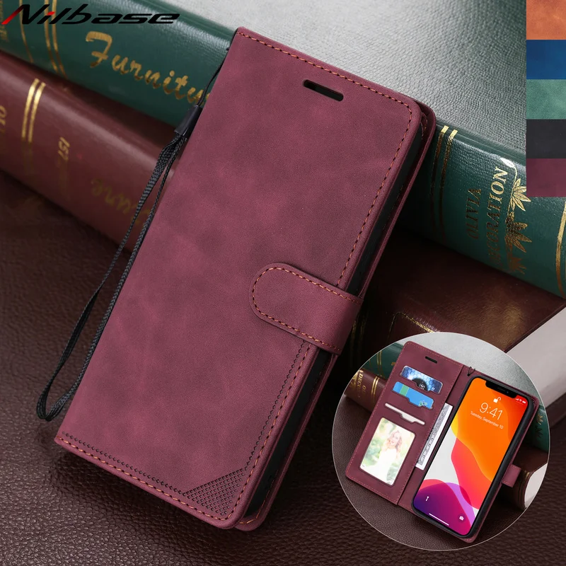 

Luxury Slim Wallet Leather Case For iPhone 13 Pro MAX 12 Mini 11 XS MAX X XR 8 7 SE2020 6s 6 Plus Flip Magnetic Card Phone Cover
