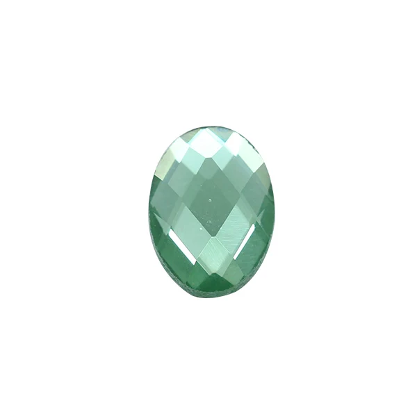lt green 20p 13x18 мм Овальный цветной стеклянный камень с плоской задней поверхностью без горячей фиксации граненые хрустальные стразы кабошон кнопка для изготовления ювелирных изделий - Цвет: lt green