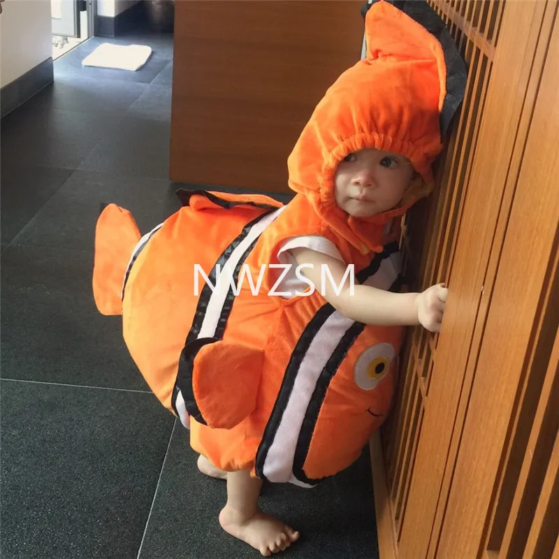 Детский костюм с капюшоном для косплея по мотивам аниме нахождение Немо - купить