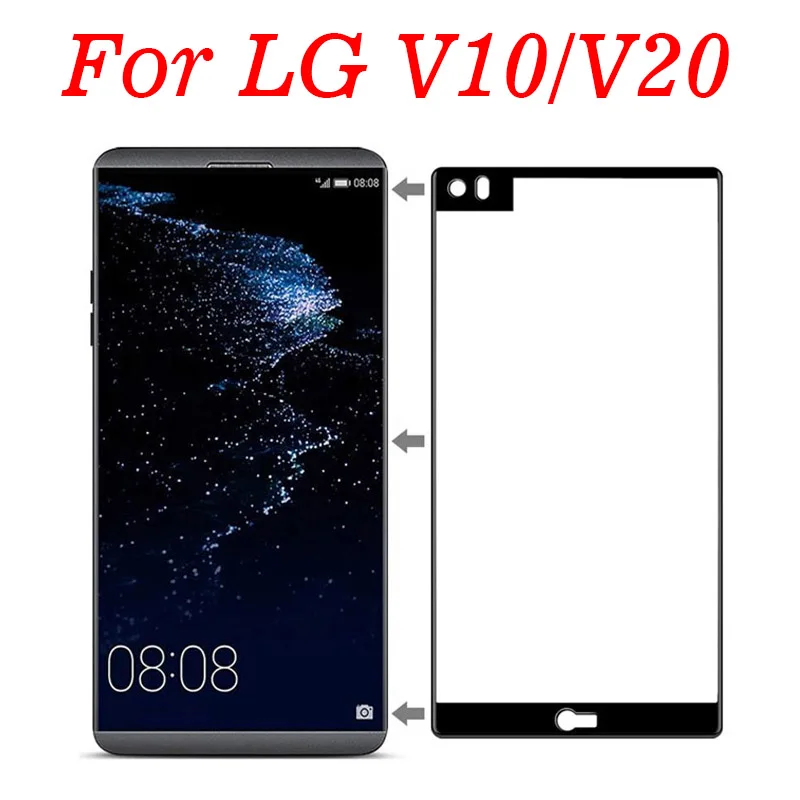 2 шт. закаленное стекло с полным покрытием для LG V20 H910 H918 LS997 US996 VS995 Защитная пленка