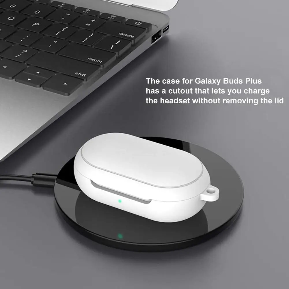 Силиконовый чехол для наушников Samsung Galaxy Buds Plus прочный водонепроницаемый