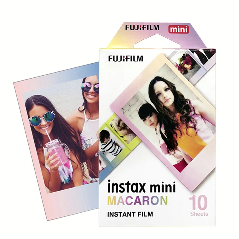 10 листов fuji fujifilm instax mini Color edge fims для instant camera mini 7s 25 50s 8 90 фотобумага - Цвет: MACARON