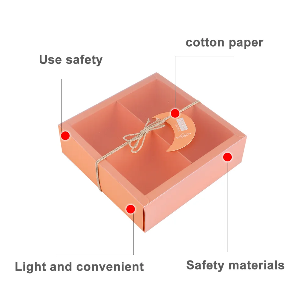2 шт. квадратные бумажные коробки для тортов|Подарочные сумки и упаковка| |