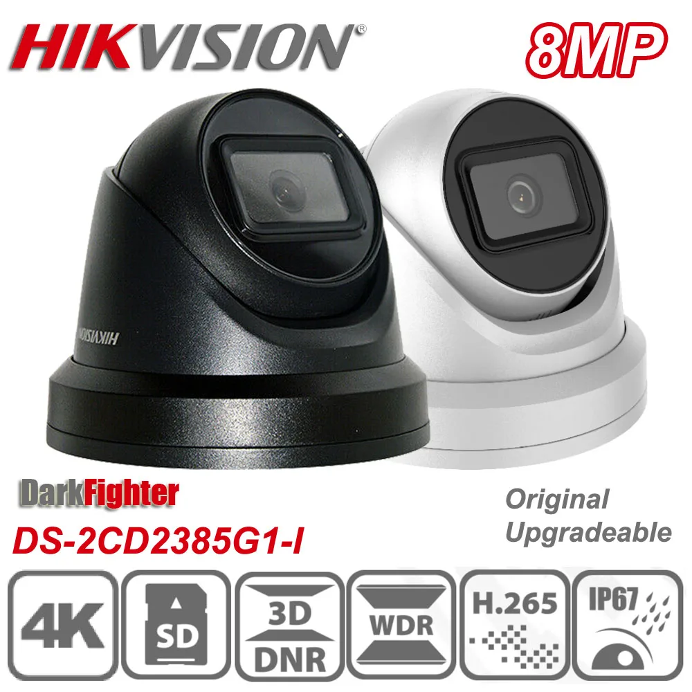 Оригинальный Hikvision DS 2CD2385G1 I 8MP 4K приведенный в действие DarkFighter фиксированной башни