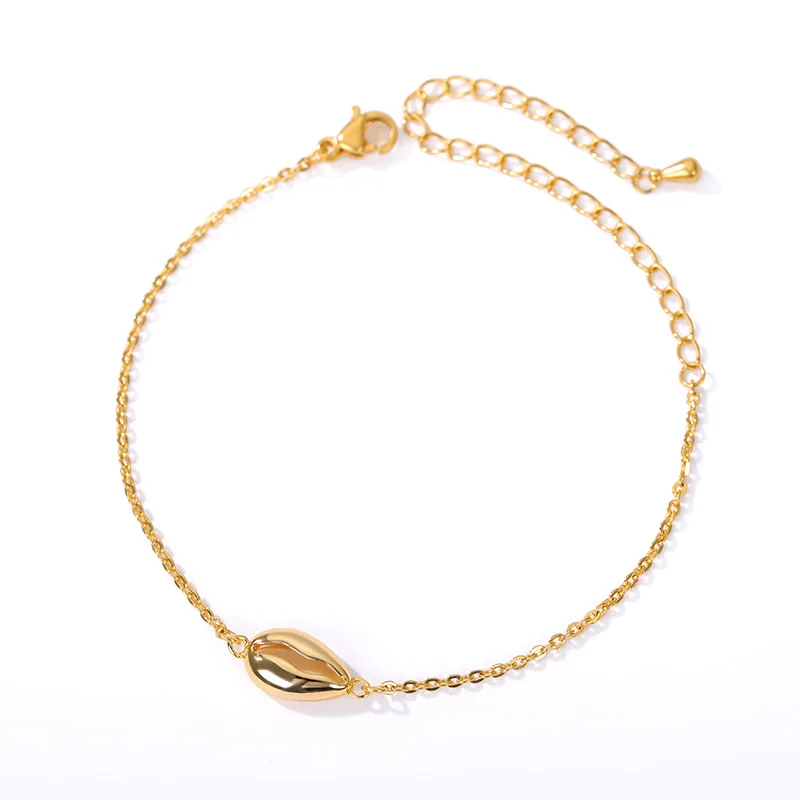 Женский браслет с цепочкой в виде ракушек богемном стиле пляжные ювелирные