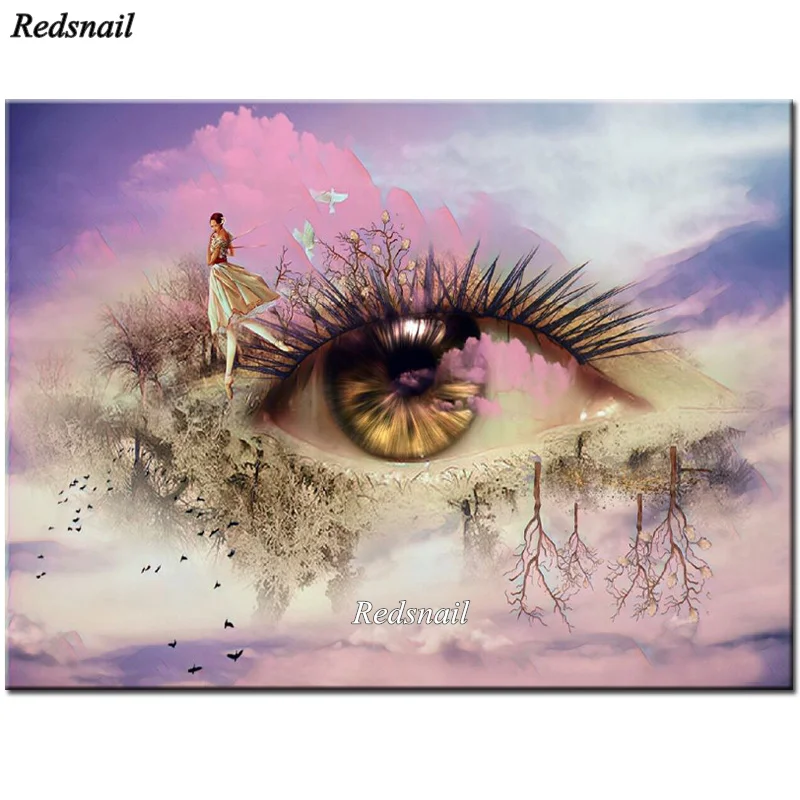 Женская Алмазная мозаика Fantasy полный квадратный набор для алмазной вышивки