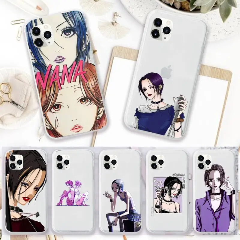 Прозрачный чехол для телефона с аниме Nano osaki iPhone 11 12 mini pro XS MAX 8 7 6 6S Plus X 5S SE 2020